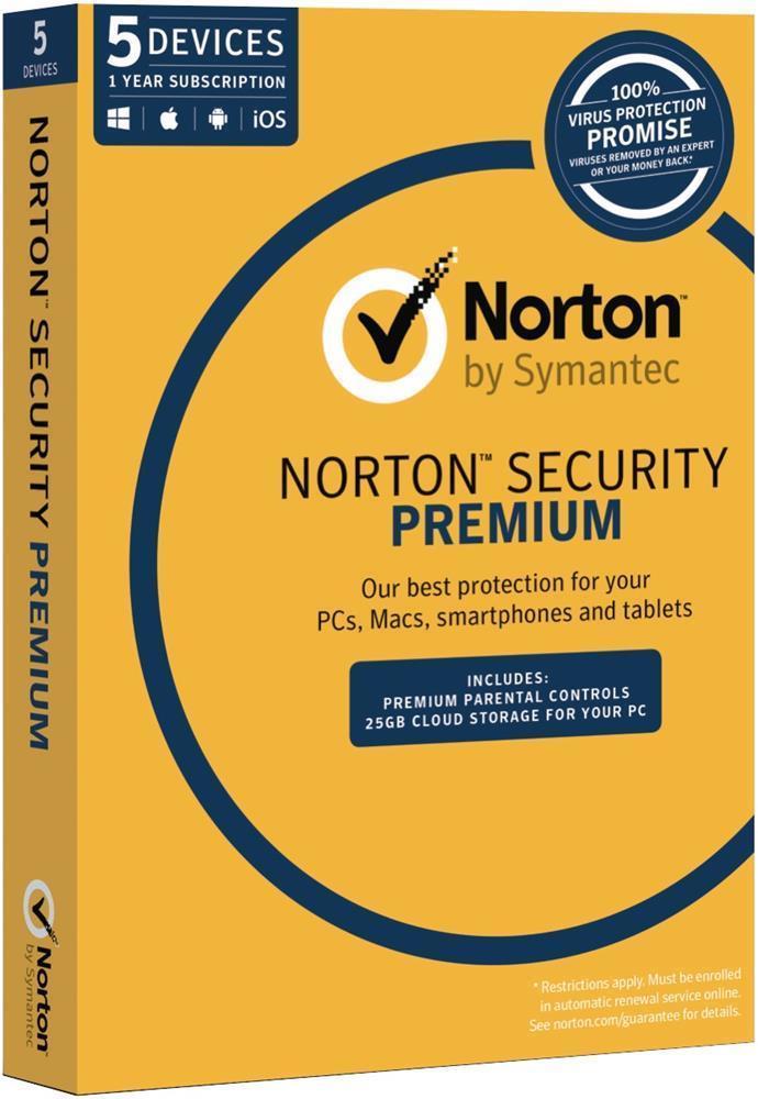 Norton Security Premium For 5 Devices