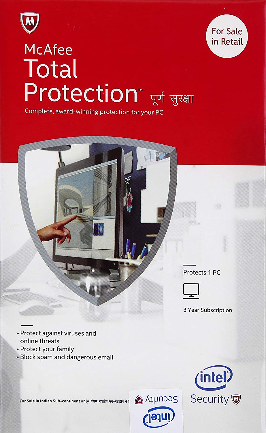 Mcafee Total  Security 3 Years 1 pc