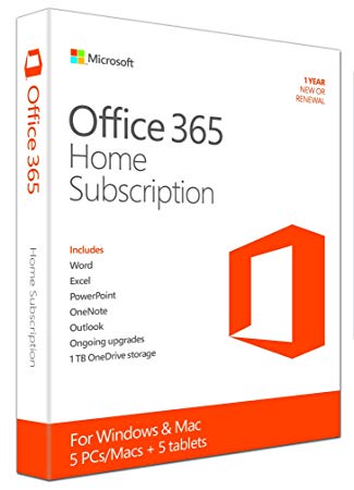 Microsoft Office 365 Home Digital Download 1 Year Subscription for 6 people